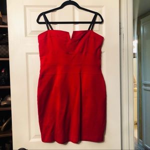 Betsey Johnson red body con dress